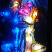 انواع تابلوهای چراغ دار زیبا وشیک|تابلو، نقاشی، عکس|علیآباد کتول, |دیوار