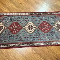 فرش دستباف قدیمی کناره اصفهان خشتی ۱۹۰ در ۷۵