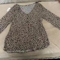 بلوز نخی استین دار