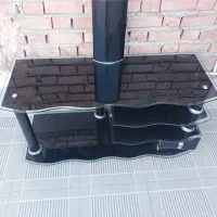 میزشیشه ای تلوزیون سالم درحدنو
