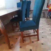 میز ناهار خوری ۸ نفره|میز و صندلی غذاخوری|لشت نشا, |دیوار