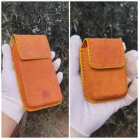 جاموبایلی و جاکارتی قالبی چرم شتری دستدوز