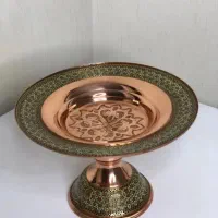 ظرف مس خاتم کاری دست ساز اصفهان با جعبه مناسب کادو