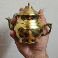 قوری برنجی برای دم کردن زعفران