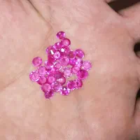 سنگ یاقوت ۲۰ قیراط رز صورتی مخارج کاری تراش برلیان