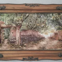 تابلوفرش کلاسیک کوچه باغ