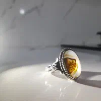 انگشتر نقره شجر قائن