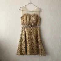 لباس مجلسی دخترانه کوتاه دامن سرهمی شاین دار