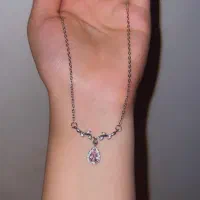 گردنبند دخترانه تا ۲۴ ساعت اف خورده