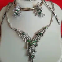 نقره 925 سنگ زمرد