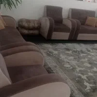 مبل هفت نفره با میز و گلمیز