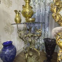 میز خاطره برنجی کنار سالنی/اصل  زیر قیمت همه جا|بوفه، ویترین، کنسول|تهران, خزانه|دیوار