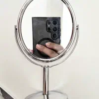 آینه استیل رومیزی پایه دار