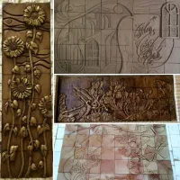 ورکشاپ نقش برجسته روی سفال (کتیبه)