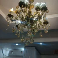 لوستر برنجی 6 شاخه