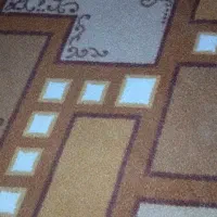 موکت طرحدار کرم قهوه ای روشن