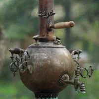 سماور های برنجی ذغالی و غیره در محل