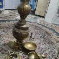 سماور زغالی قدیمی|کلکسیون اشیاء عتیقه|قدس, شهر‌قدس|دیوار