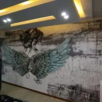 نصب انواع کاغذ دیواری و دیوارپوش چمن مصنویی