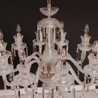 لوستر باکارات ۱۰ شاخه کریستالی لامپ شمعی|لوستر و چراغ آویز|تهران, بهارستان|دیوار