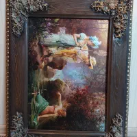 قاب چوبی منبت کاری