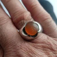 انگشتر عقیق یمن خطی