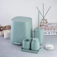 ست سرویس بهداشتی سبز  ۵ پارچه (مدل میامی)