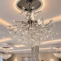 لوستر ۱۲ شاخه کریستال