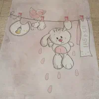 فرش اتاق دخترانه ۴متری بسیار لطیف و سالم