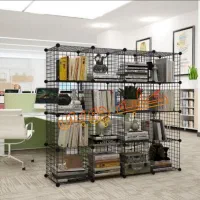 قفسه مشبک ۱۶ خونه ۳۲ در ۴۸ کتابخانه سیمی شلف