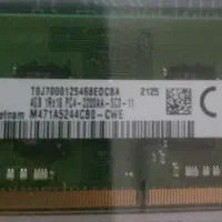 2 عدد رم لپ‌تاپ سامسونگ 4 گیگ ddr4 3200