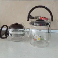 کتری شعله مستقیم نو.قوری پیرکس فرانسه در حد نو