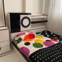 سرویس خواب دونفره ام دی اف رنگ سفید