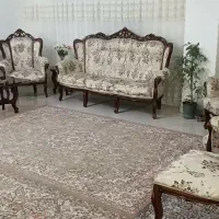 مبل استیل چوب گردو