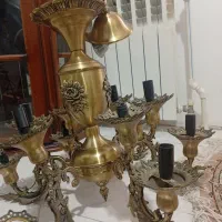 لوستر برنجی ۱۲شاخه مدل فرشته ودیوار کوب