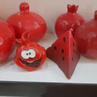 انارسرامیکی وشمع یلدا|صنایع دستی و سایر لوازم تزئینی|قم, چهل درخت‎|دیوار