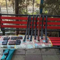 کیف پول و کمر بند چرم دست دوز