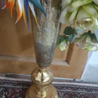 گلدان طلایی به همراه گل|گل مصنوعی|مشهد, کوی المهدی|دیوار