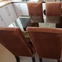 میز نهار خوری ۴نفره|میز و صندلی غذاخوری|هشتگرد, شهرک ولیعصر (مصلی)|دیوار