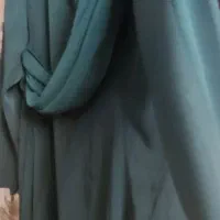 پیراهن سبز مجلسی بسیار زیبا مدل یونانی باحریر