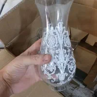 تعداد 30عدد لاله لوستر و گوی کیریستالی شاه عباسی