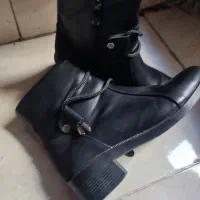 نیم بوت زنانه چرم درحد نو