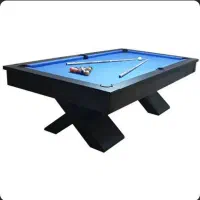 میز بیلیارد ۹ فوت باشگاهی با لوستر و لوازم