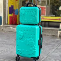 چمدان دوتکه Hello kitty نشکن|کیف، کفش، کمربند|یزد, |دیوار