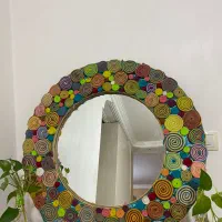 آینه نمدکاری بزرگ