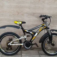 دوچرخه سایز 20 دنده‌ای کمکدار ترمز دیسکی|دوچرخه، اسکیت، اسکوتر|آبادان, |دیوار