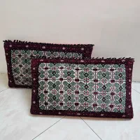 پشتی دستباف ترکمن در حد نو