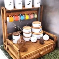 مینی کافی بار چوبی اسپرسو(راشین چوب )|بوفه، ویترین، کنسول|کرمانشاه, |دیوار