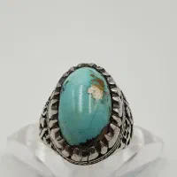 انگشتر فیروزه طبیعی زیبا و سنگین|جواهرات|خاوران, |دیوار