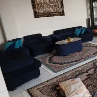 مبل پازلی طوصی و ابی ۷ نفره راحتی